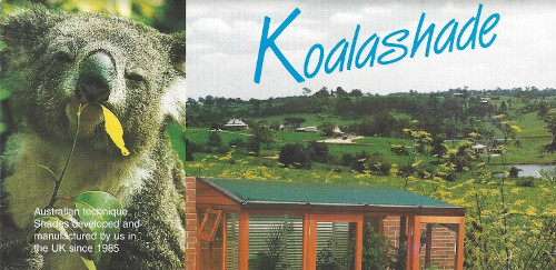 Original brochure showing early lean-to structures